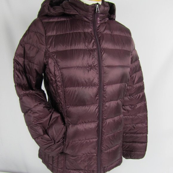 heatkeep hooded packable puffer down jacket